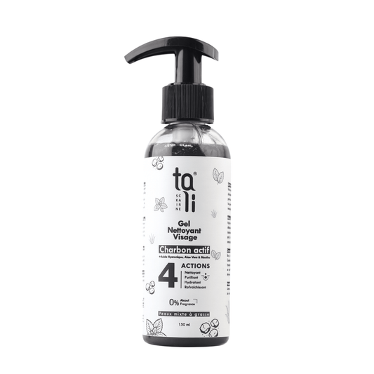 GEL NETTOYANT PURIFIANT AU CHARBON ACTIF - tali cosmetics